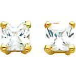 14K Gold Moissanite Earrings
