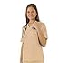 Women's Scrub Set - Medical Scrub Top and Pant, Khaki, Medium