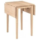 Small Dropleaf Table - Unfinished Wood (Unfinished) (30H x 22W x 18D)