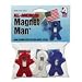 Office Products : ADAMS MANUFACTURING CORP. / Magnet man clip, red/white/blue plastic, 3 clips/pack / ADM3303523241 / Sold as 1 Pack / Mfr Part # 3303523241 \*/ Magnet man clip, red/white/blue plastic, 3 clips/pack