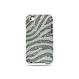 Safari Bling Luxurious Design Diamond Crystal Snap-on Case for Apple iPod Touch 4, 4G, 4th Generation, 4th Gen - Silver Zebra