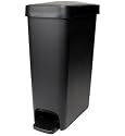 OXO 10 1/2 Gallon Slim Step Trash Can - Black