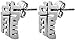 Chinese Dragon Character Pewter Stud Earrings
