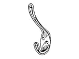 Securit S6106 Hat & Coat Hook Cp 105mm X2  from Securit