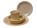 Fiesta 4-Piece Dinnerware Place Setting, Ivory