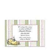 Classic Pooh & Piglet Baby Invitations