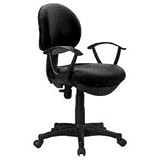 Desk Chair (Black) (39.25h x 25w x 23.5d)