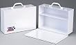 2 Shelf- industrial cabinet- empty metal case w/ swing down door- 14-3/4 in. x10-1/4 in. x4-5/8 in. - 1 ea. At Home Emergency
