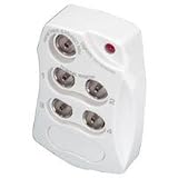 Electronics : Commtel White 4 Way High Gain Aerial Amplifier (1 in 4 out). Blister