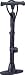 BBB Airwave Floor Pump Dual Head Composite Body Gauge upto 160psi - Black/Grey