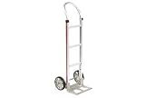 Magliner Aluminum Hand Truck Curved Handle Mold-On Rubber Wheels