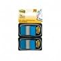 Post-it� Flags, 1 Inch, Ideal For Marking and Flagging Paper Documents, Blue, 50 per Dispenser, Two Dispensers per Pack