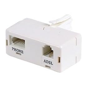 ADSL Broadband Filter BT Plug to BT/RJ11 Socket
