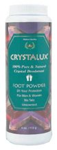 Crystal & Cornstarch Foot Powder - 4 oz - Powder