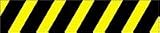 Black Yellow Striped Barricade Tape 1000' 3 mil Case