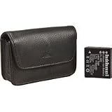 Leica Accessory Set for C-LUX 1 Digital Camera Black Leather Case and Battery