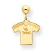14K Tennessee Titans Jersey Ball Post Earrings - NF2008
