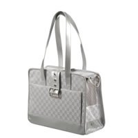 Dog Carry Bag - Tote Style--Love Me - Silver (D-5727)