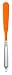 Art and Cook Large Scraper Spatula, Orange