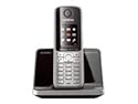 Gigaset S790 stahlgrau schnurlos analog 4,6 cm (1,8 Zoll) TFT-Display Freisprechen Adressbuch für 500 Eintraege Metall-Tasten Mini-USB