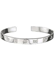 Sterling Silver Bangle History of Ireland Baby Torc Bangle
