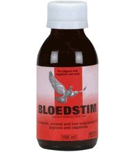 MedPet Bloedstim 100 ml. Vitamin, mineral, trace element and iron supplement. For Pigeons, Birds & Poultry