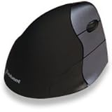 Evoluent Wireless Vertical Ergonomic Mouse 3 - Right Hand - Silver/Black