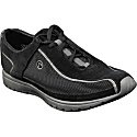 Women's Rockport Lunslet - Black/Medium Grey Washable Suede/Mesh