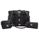 Embassy&trade; Italian Stone&trade; Design 3pc Purse Set with Wallet and Make-Up Bag
