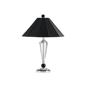 Schonbek Jasmine Black Crystal Table Lamp