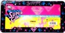 SuperGirl License Plate Frame (Made of Plastic)