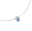 16" Toggle Omega Necklace with Oval Ancient Glass Slide