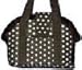 Pet Supplies : Black and White Polka Dot Pet Carrier