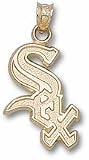Chicago White Sox 3/4 Sox (With Border) Pendant - 10KT Gold Jewelry