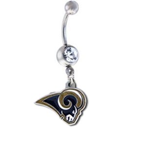 St Louis Rams NFL Sexy Belly Navel Ring