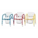 Adjustable Pediatric Commode with Chest Strap - Adjustable Pediatric Commode with Chest Strap. Red