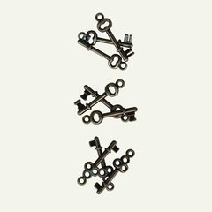 7gypsies 12245 Miniature Keys Antique Silver