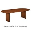 Basyx Products - Curved Base, w/Plinth, For OV4896TN, 27-7/8"High, Mahogany - Sold as 1 PR - Oval conference table features 1-1/8" top and black bull-nose edging. High-pressure laminate top resists scratches and spills. 3" thick curved base can be reversed. Plinth measures 3" high. Base has adjustable floor leveling glides. Top and base are sold separately.
