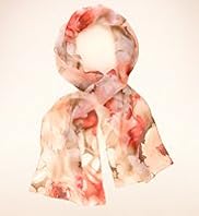 Classic Collection Watery Floral Lightweight Scarf