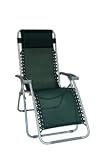 Gravity Free Lounger - Green - Silver Frame