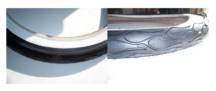 Nirve BadAss 20 x 2.125 White Wall Flamed Tire