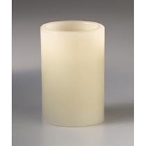 Flameless Pillar Candle - Vanilla (4")