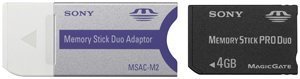 Sony 4 GB Memory Stick PRO DUO ( MSX-M4GS ) (Retail Package)