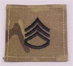 MultiCam RANK Insignia VELCRO (R) or HOOK Fastener E-6 SSG Black