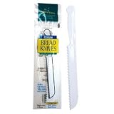 12 White Plastic Bread Knife (06-1092)