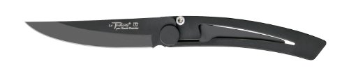 Claude Dozorme 1.90.140.91N Liner Thiers Couteau Grand Modèle Acier Revêtement Noir