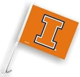 Illinois Fighting Illini Car Flag