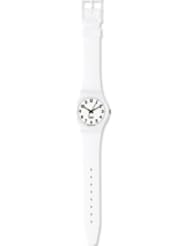 Swatch Womens GW151 Quartz Plastic White Dial Watch