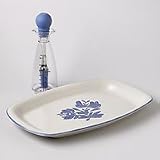 Pfaltzgraff Yorktowne Stoneware Barbecue Tray & Baster Bottle Set