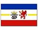 Stock-Flagge 30 x 45 : Mecklenburg-Vorpommern